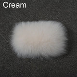 Winter Fashion Elastic Headband Fox Fur Headwear Racccoon Fur Women's Fluffy Real Fur Band S8300