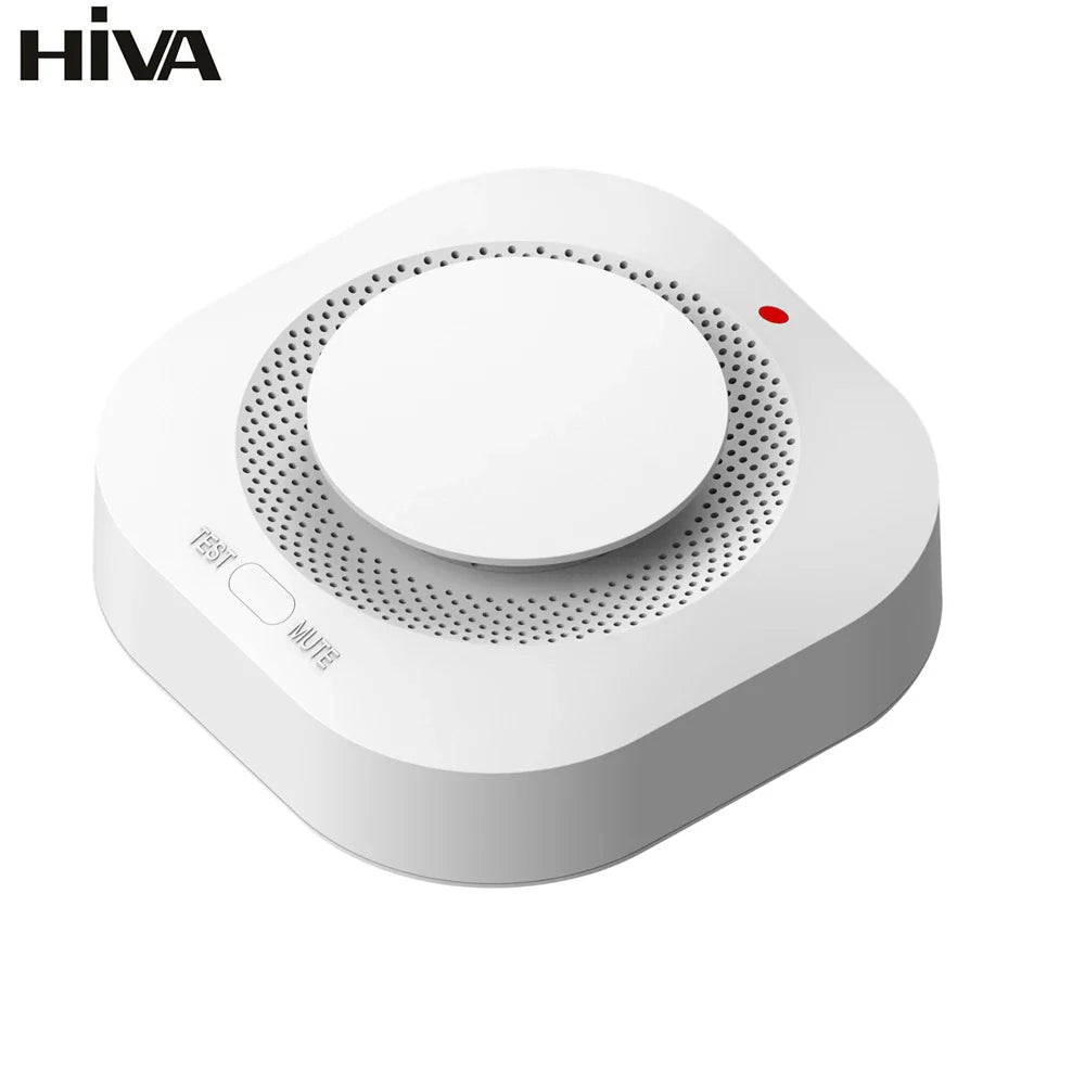 HIVA Wireless 433MHz Smoke Detector Fire Protection Home Alarm for Home Office Connect Alarm System Security Firefighters PA-441