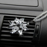 Transparent Crystal Snowflakes Car Pendant Decoration Ornaments Sun Catcher Snowflake Hanging Trim Accessories Christmas Gifts