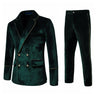 Men's High-end Velvet Suits  Dress Jacket Party Costumes Jacket and Pants