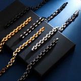 10MM Black S Gold Color Stainless Steel Checkered Rhombus Motorcycle Accessories Bracelet For Men Hiphop Jewelry