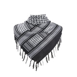 Military Arab Keffiyeh Shemagh Scarf Cotton Winter Shawl Neck Warmer Cover Head Wrap Windproof Tactical Camping Scarf Men Women