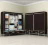 Non-Woven Fabrics Wardrobe Coffee Fabric Closet Portable Folding Dust-proof Waterproof Storage Cabinet Bedroom Home Furniture