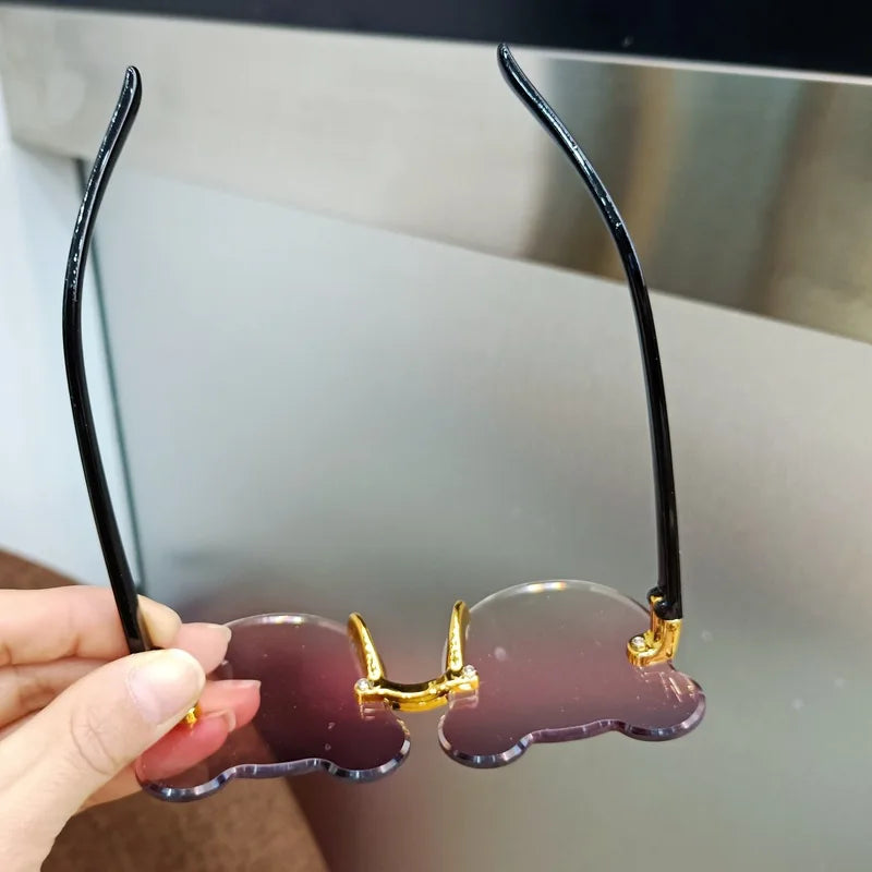 Fashion Children&#39;s Sunglasses New Baby Anti-Radiation Sun Glasses Girl Boy Cute Cartoon Bear Anti-Glare Sunglasses