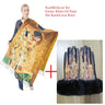 New Cashmere Scarf Women Digital Printing Pashmina Shawl Wraps Gustav Klimt Oil Painting Der Kuss Bandana Femme Foulard Tassels