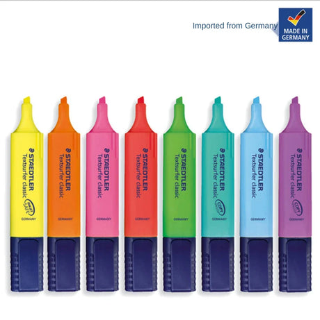 Germany Staedtler 364 Classic Learning Office Marker Fluorescent 8 Color Highlight Pen