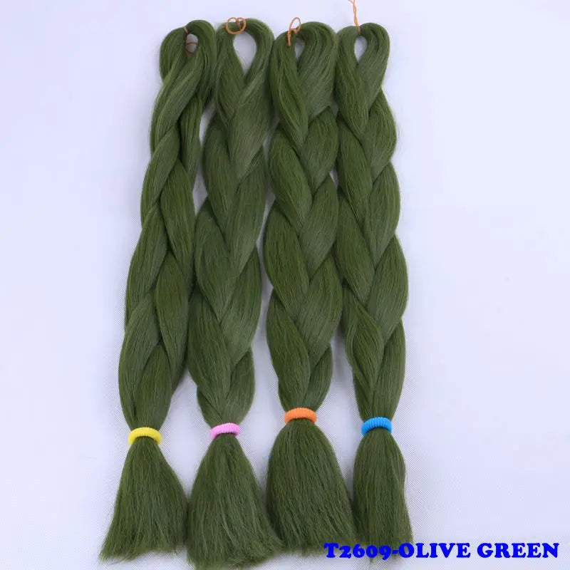 Luxury ForBraiding 3pcs bulk buy Henlon 24inch 60cm Folded Two Three Tone Color Ombre Braiding Synthetic Jumbo Braids