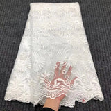 African Lace Fabric 2024  High Quality Lace Hot Sale Embroidery French Tulle Lace Fabric Nigerian Lace Fabric For Wedding Dress