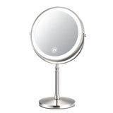 8 Inch Gold Makeup Mirror With Light USB Charging 10X Magnifying Vanity Mirror Backlit Adjustable Light Standing Cosmetic Mirror