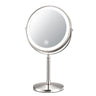 8 Inch Gold Makeup Mirror With Light USB Charging 10X Magnifying Vanity Mirror Backlit Adjustable Light Standing Cosmetic Mirror