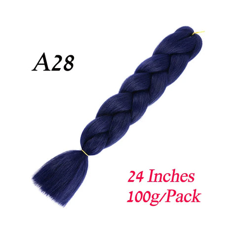 Synthetic Jumbo Braiding Hair Extension 24 " Heat Resistant Fiber In Bulk Ombre Synthetic Jumbo Braids Hair For Red Black Women