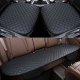 SEAMETAL Universal Car Seat Covers Pu Leather Car Seat Protector Four Seasons Car Seat Cushion Chair Carpet Pad Auto Accessories