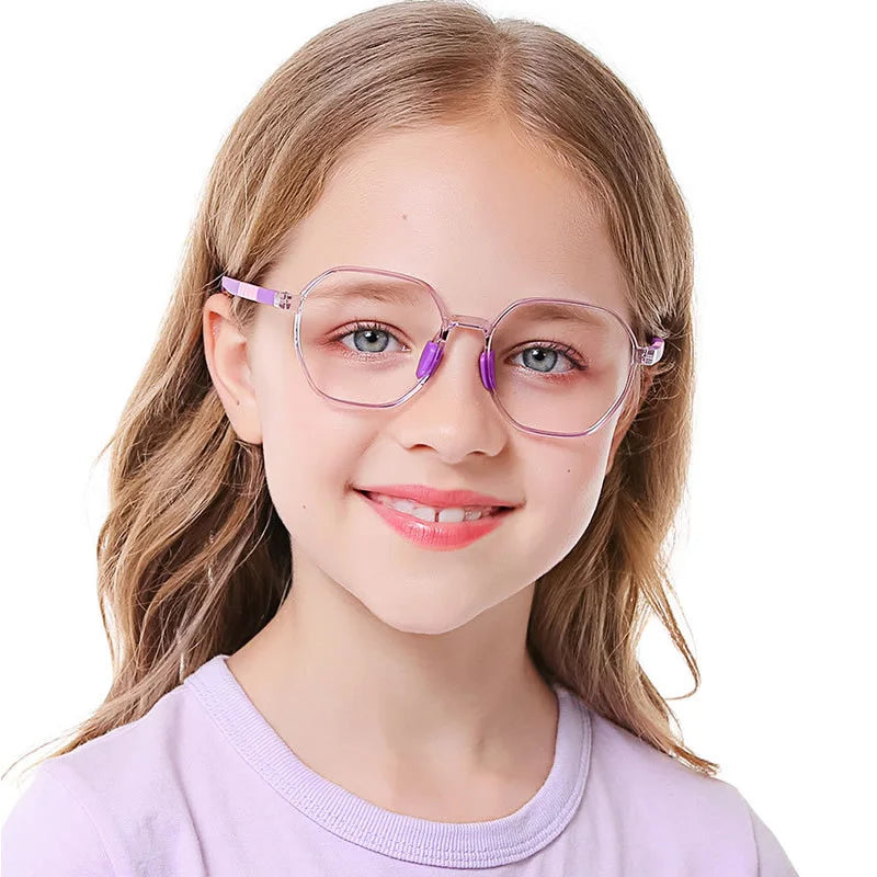 2022 News Kids Glasses Frame Blue Light Blocking Children’s Computer Eyeglasses TR90 Soft Flexible Myopia Optical Eyewear