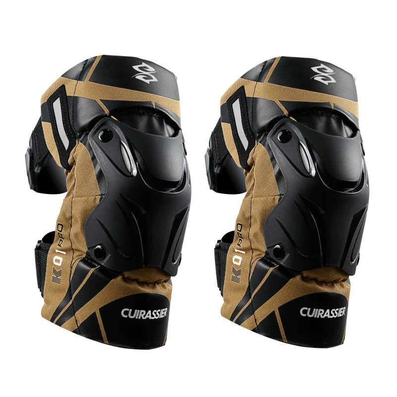 Cuirassier K01-3 Motorcycle Knee Pads Set Knee Protector Moto MX MTB Motocross Protective Gear Knee Guards Kneepad Protection