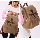 High Capacity Backpacks 2023 New Women's Outdoor Travel Canvas Bag Retro Trendy School Backpack for College Fashion Students