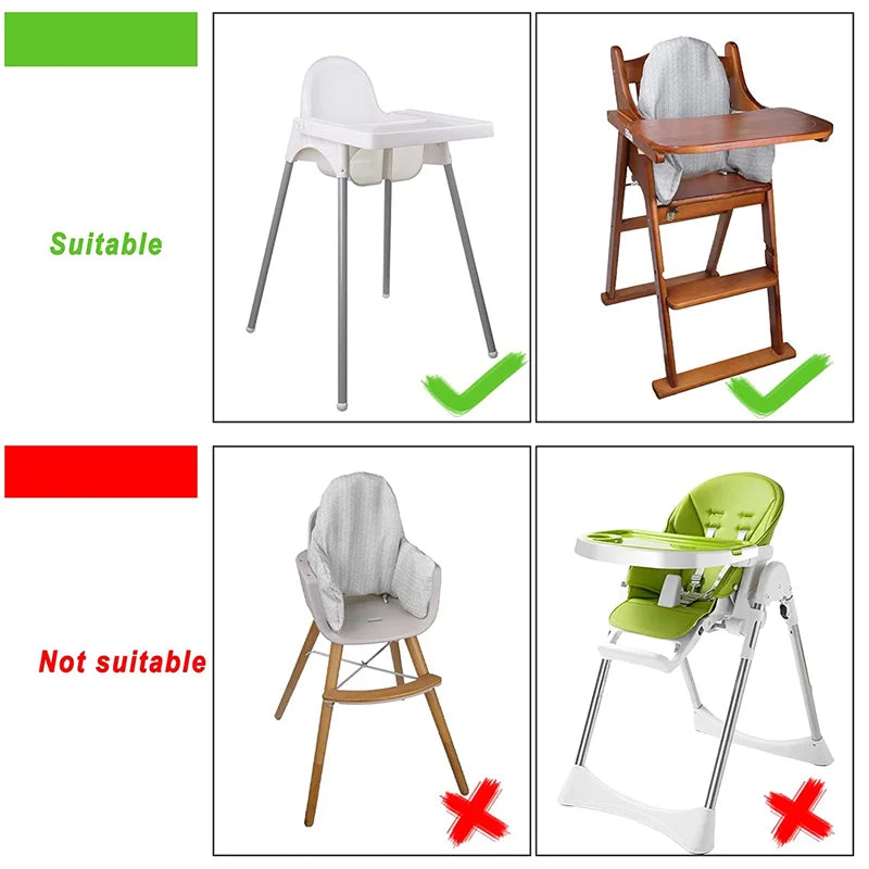 High Chair Cushion For Baby,Built-in Inflatable Highchair Back Cushion Feeding Chair Seat Cover For Antilop HighChair