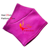 High Heels 20cm Shoes's Platform Protectors Cover Pole Dance Training Overshoes Shoes Accessories Suede Wear-Resist Overshoes