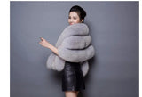 High Quality Faux Fur Wedding Shawl Soft Thick Bridal Wrap Ivory Gray Black Red Pink Bride Cape Women Accessory Formal Party