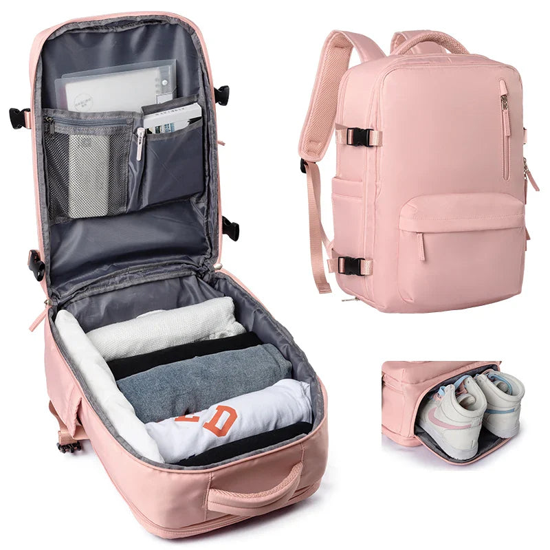 High Quality Women Travel Backpack for Teenager School Bag Large Capacity Waterproof Carry On Backpack 17inch Weekender Outdoor