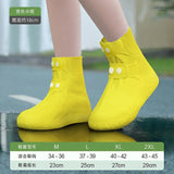 High Top  Shoe Cover Portable Durable Galoshes Water Boot Rain Shoes Protector Reusable Waterproof Rain Shoe Covers With Buttons