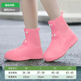 High Top  Shoe Cover Portable Durable Galoshes Water Boot Rain Shoes Protector Reusable Waterproof Rain Shoe Covers With Buttons