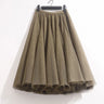 High Waist Solid Midi Pleated Tulle Skirt A-line Mesh Tutu Skirts Womens 2023 Spring Summer