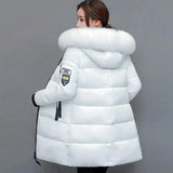 High quality winter mid length down jacket casual women's down jacket outdoor slim down jacket plus size S~3XL