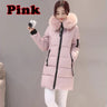 High quality winter mid length down jacket casual women's down jacket outdoor slim down jacket plus size S~3XL