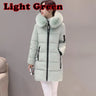 High quality winter mid length down jacket casual women's down jacket outdoor slim down jacket plus size S~3XL