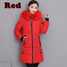 High quality winter mid length down jacket casual women's down jacket outdoor slim down jacket plus size S~3XL