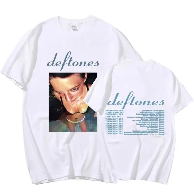 Hip Hop Deftones Women Plus size Summer T Shirt Men Fashion Graphic aesthetic print Cotton Tshirt Fashion Design Tops Tees