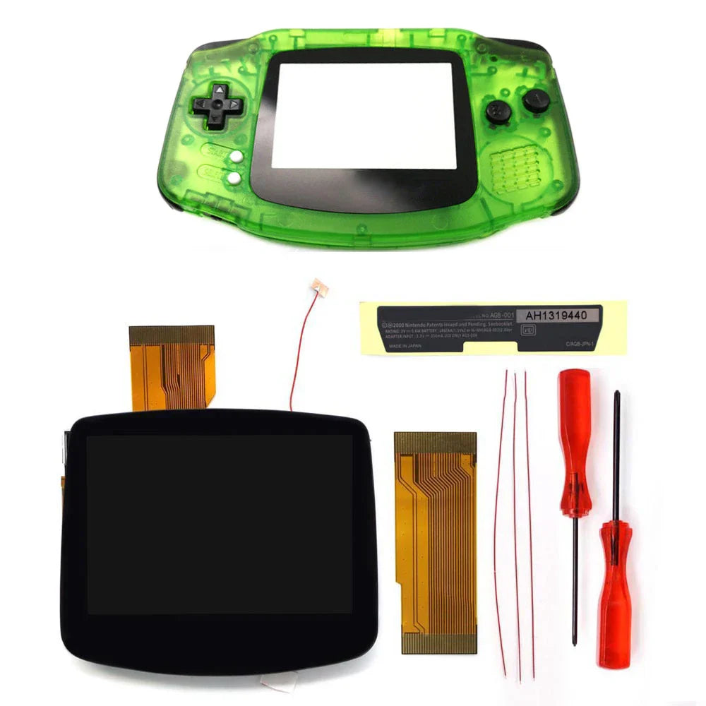 Hispeedido GBA IPS LCD V5 Laminated Drop In 720X480 Backlight Backlit Retro Pixel KIT For Game Boy Advance GBA With Housing