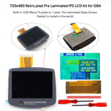 Hispeedido GBA IPS LCD V5 Laminated Drop In 720X480 Backlight Backlit Retro Pixel KIT For Game Boy Advance GBA With Housing