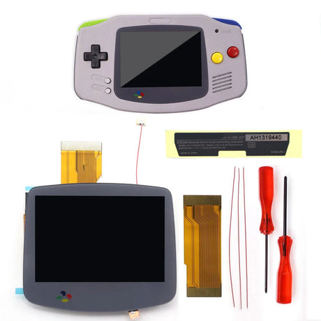 Hispeedido GBA IPS LCD V5 Laminated Drop In 720X480 Backlight Backlit Retro Pixel KIT For Game Boy Advance GBA With Housing