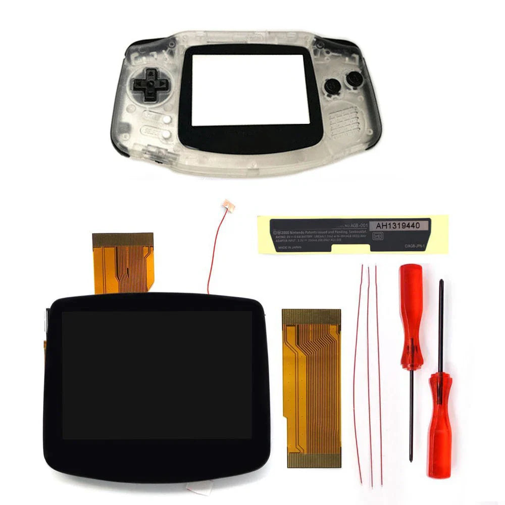 Hispeedido GBA IPS LCD V5 Laminated Drop In 720X480 Backlight Backlit Retro Pixel KIT For Game Boy Advance GBA With Housing