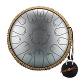 Hluru Glucophone Steel Tongue Drum 13 Inch 15 Notes C Ethereal 12 inch 13 notes Drum Handpan Percussion Musical Instrument