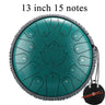 Hluru Glucophone Steel Tongue Drum 13 Inch 15 Notes C Ethereal 12 inch 13 notes Drum Handpan Percussion Musical Instrument