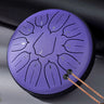 Hluru Glucophone Steel Tongue Drum 6 Inch 11 Notes Drums D5 Ethereal Drum For Beginner Handpan Musical Instruments