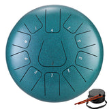 Hluru Glucophone Steel Tongue Drum 8 Inch 11 Notes Key F Ethereal Drum for Beginner Tone Percussion Handpan Tang Drum