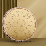 Hluru Glucophone Steel Tongue Drum C 13 inch 15 Notes Ethereal Drum Handpan Percussion Musical Instrument