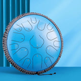 Hluru Glucophone Steel Tongue Drum C 13 inch 15 Notes Ethereal Drum Handpan Percussion Musical Instrument