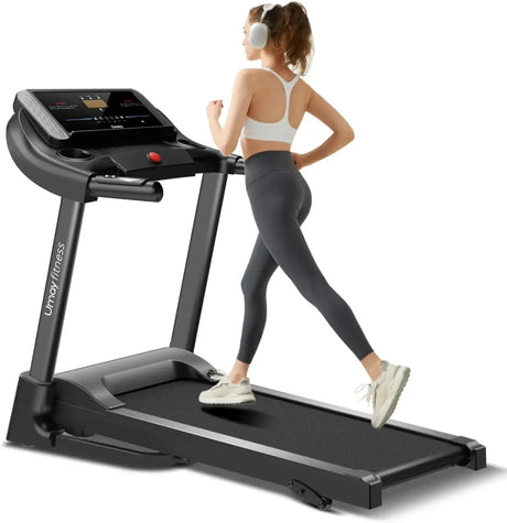 Home Folding 3 Level Incline Treadmill with Pulse Sensors, 3.0 HP Quiet Brushless, 8.7 MPH, 300 LBS Capacity