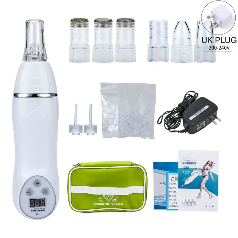 Home Use Blackhead Acne Removal Beauty Device Microdermabrasion Diamond Peeling Vacuum Machine Facial Skin Care Scar Faded Set