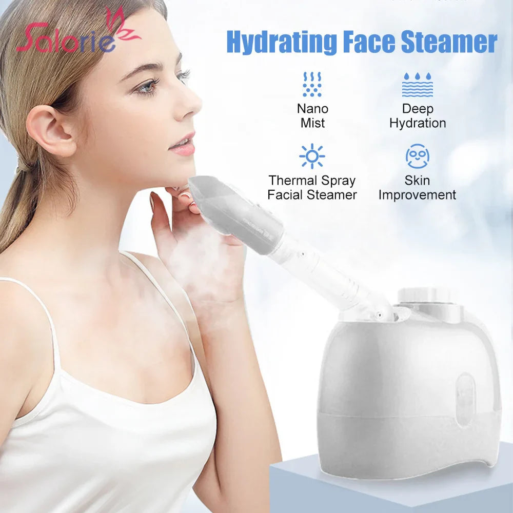 Home Use Nano Ozone Facial Vaporizer Facial Ozonium Steam Facial Steamer Air Humidifier Face Steamer Beauty Face Spa Vaporizador