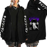 Hot Anime Chainsaw Man Power Plus Size Zip Hoodies Print Hooded Harajuku Women Sweatshirts Long Sleeve Female Zipper Jacket