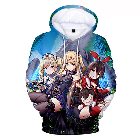 Hot Genshin Impact Anime Game Yoimiya KLEE 3D Printed Hoodie Men Women Hoodies Streetwear Sweatshrits Oversized Fashion Clothes