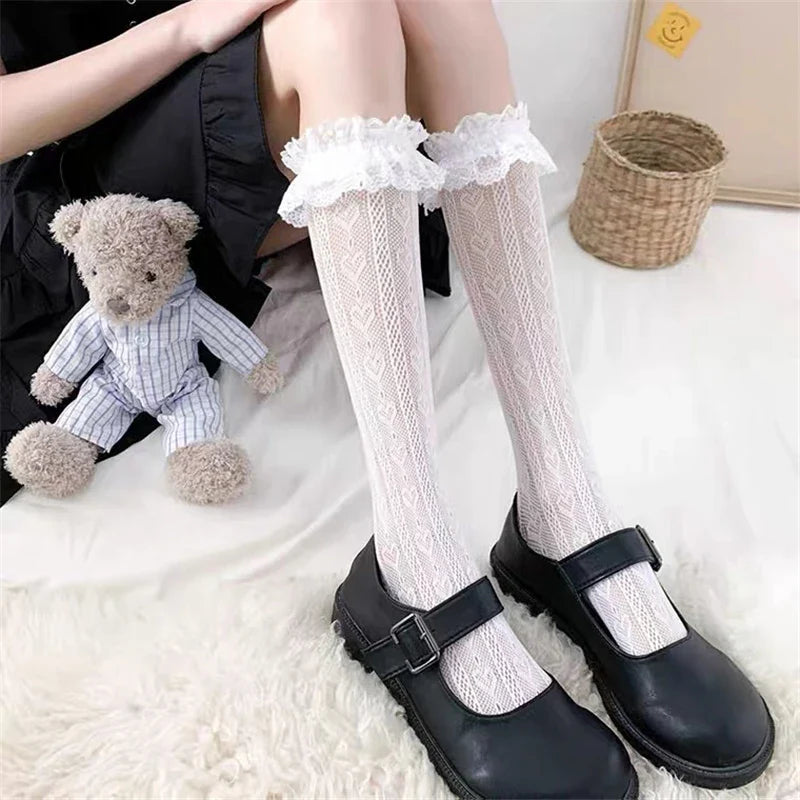 Hot Girl College Style JK Uniform Puff Sleeves Black Suspenders Black Pleated Dress Female Summer Suit