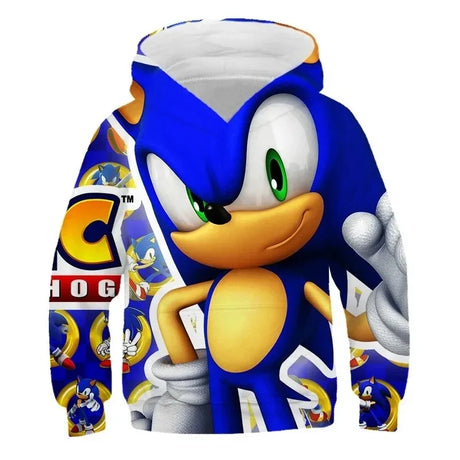 Hot Sale Kid 3D Printed Children's Clothing Kids  Hoodie Boys Girls 4-14Year Sweatshirt Cute Autumn Hoodies Sonic Pullover Coat