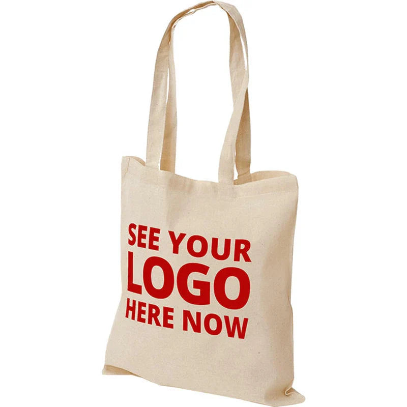 Hot Sale Wholesale 100pcs/lot Eco Friendly Cotton Shopping Canvas Tote Bag with Custom Printed Logo