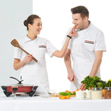 Hotel Overalls Summer Breathable Restaurant Western Food Kitchen Short Sleeve Chef Uniform Men